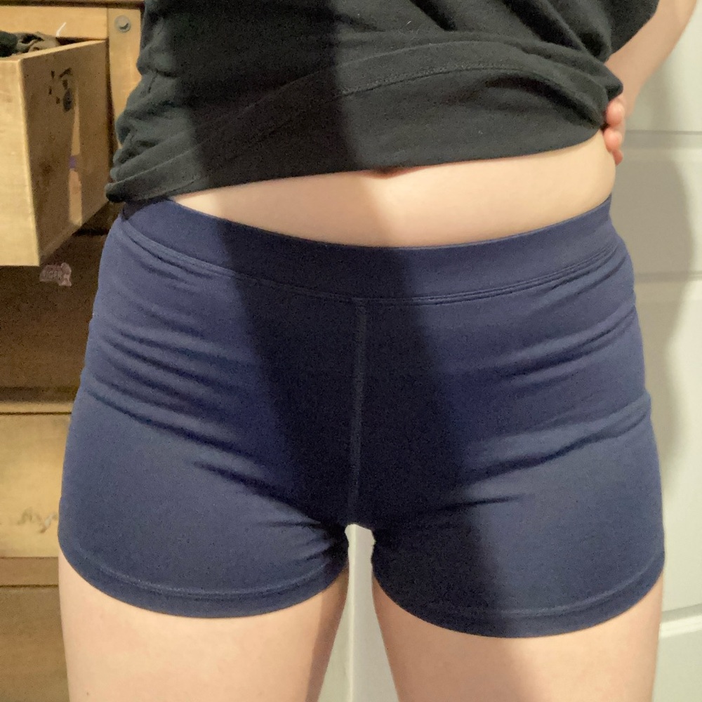 ASICS Navy Dark Blue Athletic Shorts - Picture 4 of 6